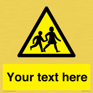 Custom Warning children Sign